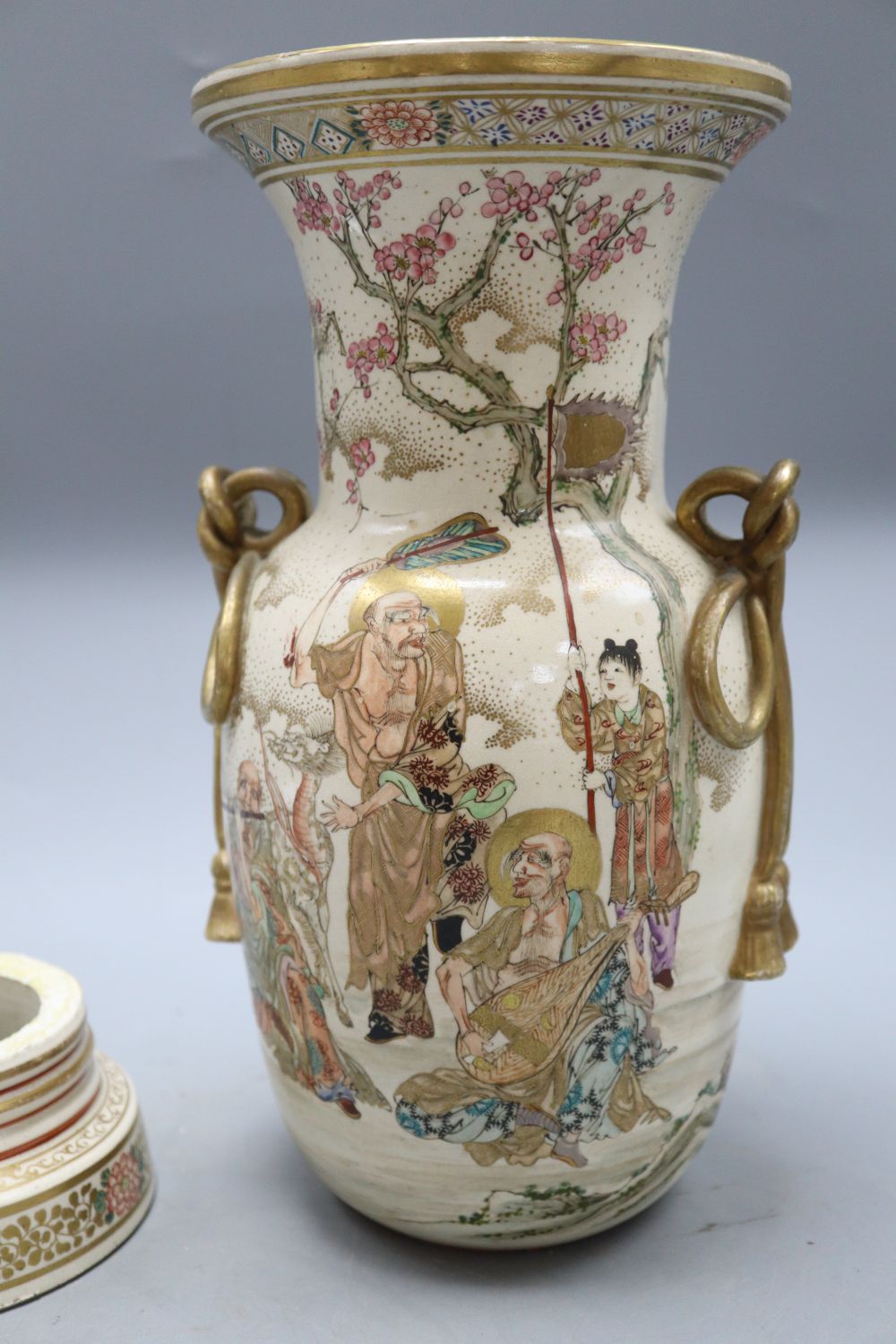 A Japanese Satsuma vase (a.f.)